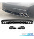 DIFUSOR MERCEDES CLASE C W205 AMG SEDAN 14-17 NEGRO BRILLO + COLAS ESCAPE AMG