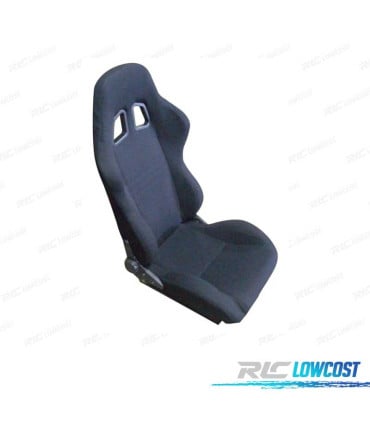 ASIENTO DEPORTIVO SEMI BAQUET MONTECARLO TELA NEGRO