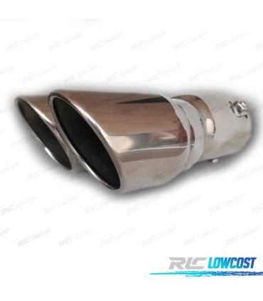 COLA ESCAPE DOBLE REDONDA ACERO INOX