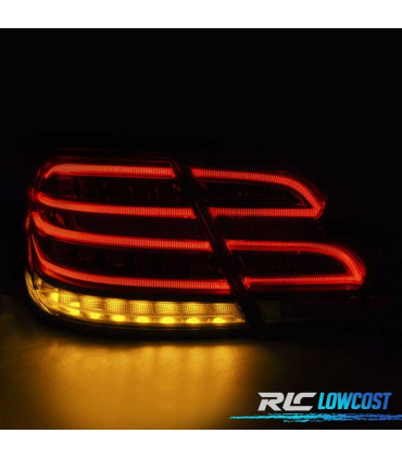 PILOTOS LED DINAMICOS MERCEDES CLASE E W212 09-13 ROJO CRISTAL