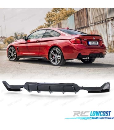 DIFUSOR BMW F32 F33 F36 13-18 LOOK M PERFORMANCE NEGRO BRILLO
