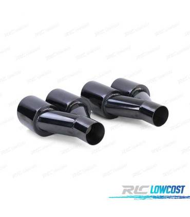 DIFUSOR BMW F10 F11 10-17 LOOK M PERFORMANCE NEGRO BRILLO + COLAS ESCAPE NEGRO