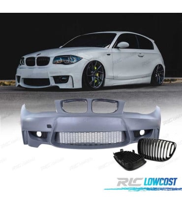 PARAGOLPES DELANTERO BMW E81 E87 E82 04 -13 LOOK 1M + PARRILLAS 1M