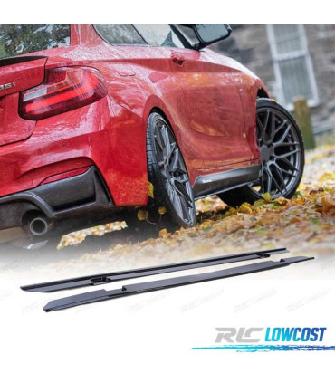 AÑADIDOS TALONERAS BMW F22 F23 LOOK M PERFORMANCE NEGRO BRILLO