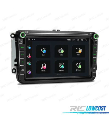 RADIO GPS ANDROID 11 PARA VOLKSWAGEN VW SEAT SKODA OCTACORE 4GB RAM+64GB ROM