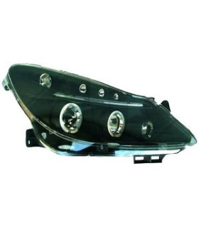FAROS OPEL CORSA D 06-10 OJOS ANGEL + LED FONDO NEGRO