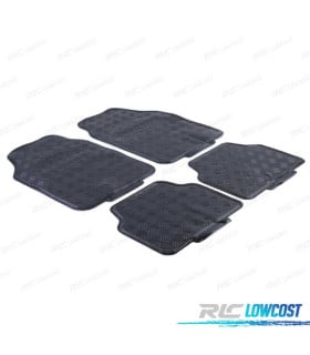 ALFOMBRILLAS UNIVERSAL GOMA 4 PIEZAS NEGRO