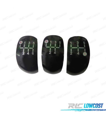 POMO CAMBIO TIPO AUDI COSTURA ROJA