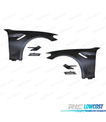KIT ALETAS BMW G30 G31 17- LOOK M5 MOLDURA NEGRO