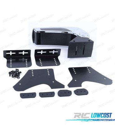 REPOSABRAZOS APOYABRAZOS UNIVERSAL NEGRO Y GRIS CROMO