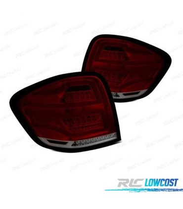PILOTOS MERCEDES W164 09-11 LED BAR ROJO-AHUMADO