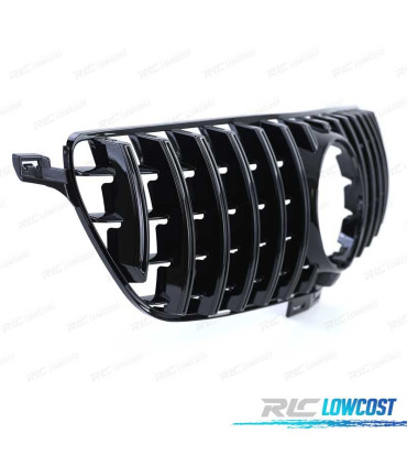 PARRILLA MERCEDES CLASE GLE COUPE C292 W166 15-19 LOOK GT-R CAMARA NEGRO BRILLO