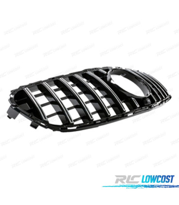 PARRILLA MERCEDES CLASE E W212 13-16 LOOK PANAMERICANA GT NEGRO BRILLO CROMO