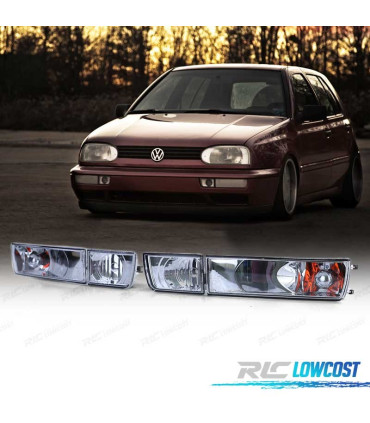 INTERMITENTES VOLKSWAGEN VW GOLF 3 91-97 CRISTAL CLARO CROMO