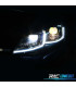 FAROS VOLKSWAGEN VW GOLF 7 12-17 DRL DINAMICOS NEGROS LOOK 7.5 R LINE