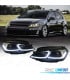 FAROS VOLKSWAGEN VW GOLF 7 12-17 DRL DINAMICOS NEGROS LOOK 7.5 R LINE