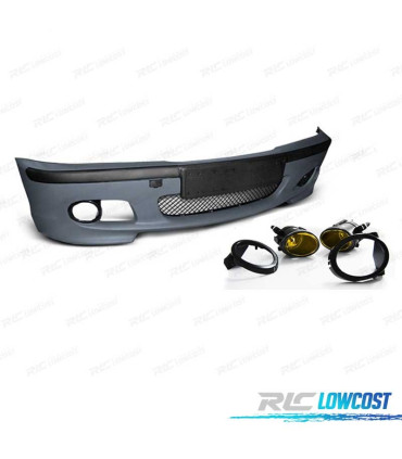 PARAGOLPES DELANTERO BMW E46 99-05 LOOK M + NIEBLAS AMARILLOS