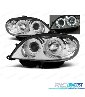 FAROS CITROEN SAXO 99-04 OJOS ANGEL FONDO CROMO