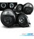 FAROS MERCEDES CLASE E W210 95-99 OJOS ANGEL FONDO NEGRO