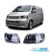 FAROS VOLKSWAGEN VW T5 03-09 LUZ LED DIURNA FONDO NEGRO