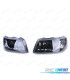 FAROS VOLKSWAGEN VW T5 03-09 LUZ LED DIURNA FONDO NEGRO