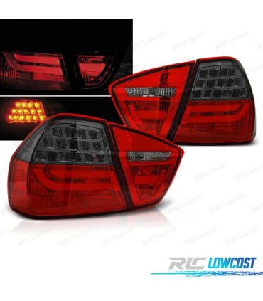 PILOTOS BMW E90 05-08 LED ROJO AHUMADO OSCURO