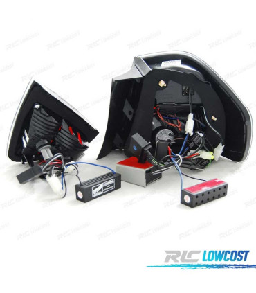 PILOTOS BMW E90 05-08 LED ROJO AHUMADO OSCURO