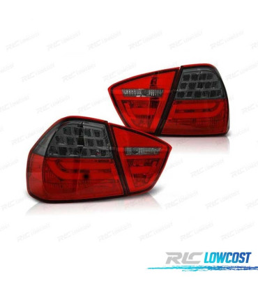 PILOTOS BMW E90 05-08 LED ROJO AHUMADO OSCURO
