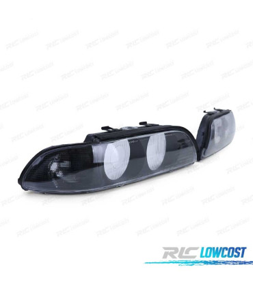 TULIPAS BMW E39 95-00 LENTE D2S NEGRO AHUMADO
