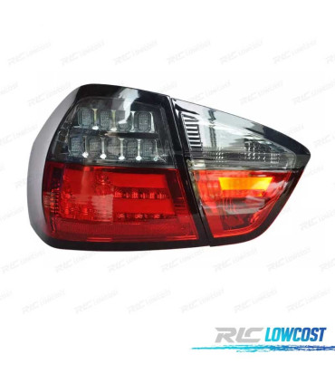 PILOTOS BMW E90 05-08 LED ROJO AHUMADO OSCURO