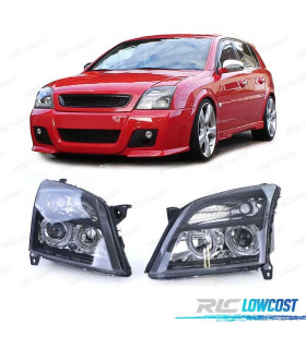 FAROS OPEL VECTRA C 02-05 SIGNUM 03-05 OJOS ANGEL FONDO NEGRO