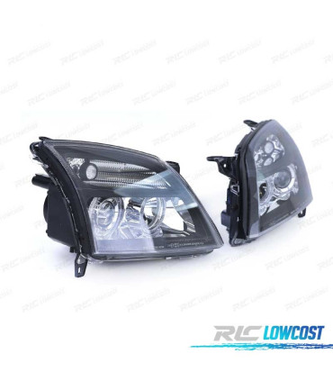 FAROS OPEL VECTRA C 02-05 SIGNUM 03-05 OJOS ANGEL FONDO NEGRO