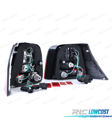 PILOTOS VOLKSWAGEN VW GOLF 4 ROJO AHUMADO