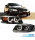 FAROS BMW E90 E91 05-08 OJOS ANGEL LED 3D FONDO NEGRO
