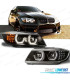 FAROS BMW E90 E91 05-08 OJOS ANGEL LED 3D FONDO NEGRO