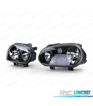 FAROS VOLKSWAGEN VW GOLF 4 IV 97-03 FONDO NEGRO BLACK EDITION
