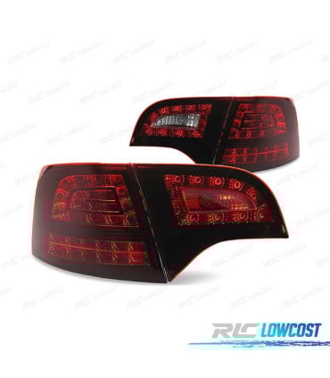 PILOTOS FULL LED AUDI A4 B7 04-08 AVANT ROJO AHUMADO