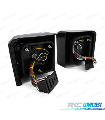 PILOTOS LED BAR VOLKSWAGEN VW T4 90-03 ROJO AHUMADO E24