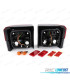 PILOTOS VOLKSWAGEN VW T4 TRANSPORTER CARAVELLE 90-03 LED ROJO CROMO