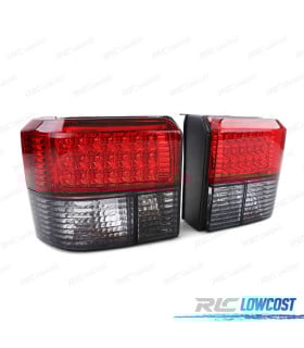 PILOTOS VOLKSWAGEN VW T4 TRANSPORTER MULTIVAN CARAVELLE 90-03 LED ROJO AHUMADO
