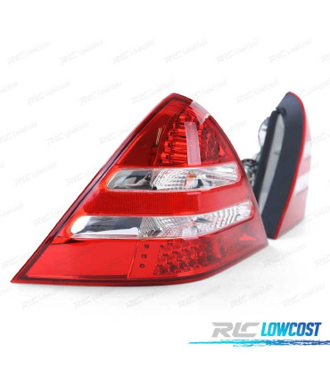 PILOTOS MERCEDES SLK R170 96-04 LED ROJO CROMO