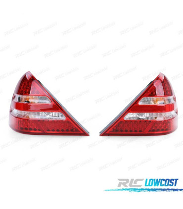 PILOTOS PARA MERCEDES SLK R170 96-04 LED ROJO CROMO