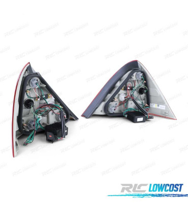 PILOTOS MERCEDES SLK R170 96-04 LED ROJO CROMO