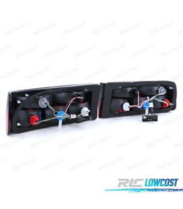 PILOTOS BMW E30 ROJO NEGRO