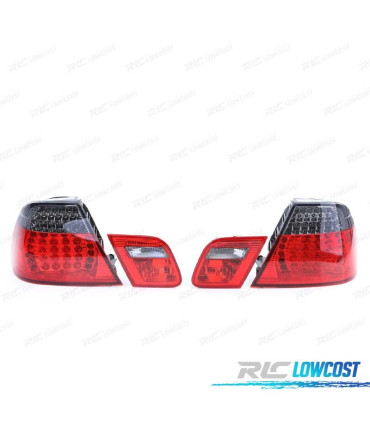 PILOTOS BMW E46 COUPE 99-03 LED ROJO AHUMADO LOOK M3
