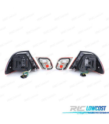 PILOTOS BMW E46 COUPE 99-03 LED ROJO AHUMADO LOOK M3