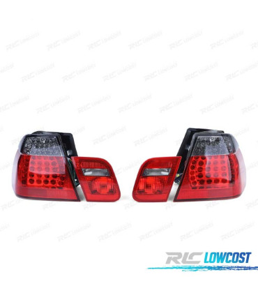 PILOTOS LED BMW E46 98-01 ROJO AHUMADO LOOK M3