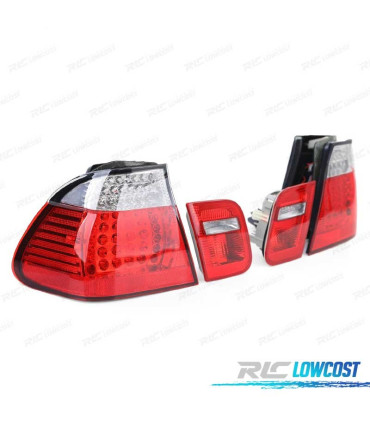 PILOTOS LED BMW E46 BERLINA 98-01 ROJO CROMO LOOK M3