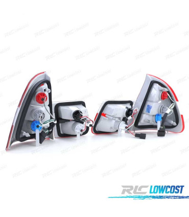PILOTOS BMW E46 98-05 ROJO BLANCO