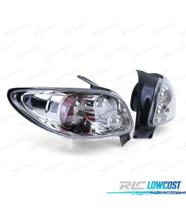 PILOTOS PEUGEOT 206 98-09 FONDO CROMO